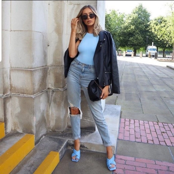 NWT Zara padded heel leather sandals - Picture 10 of 16